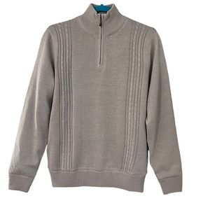 NWT Kartel Womens Sweater Wool/Acrylic Lined Beige/Oatmeal Size Large / 14